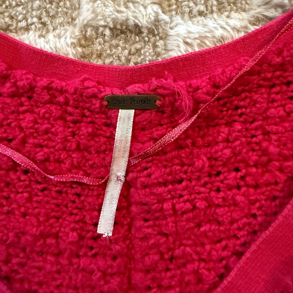 Free People sweater Women's V-Neck - pink - Picture 4 of 4